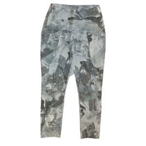 Feral Childe New York Musical Orchestra Georgette Print Hemp Cotton Pants L